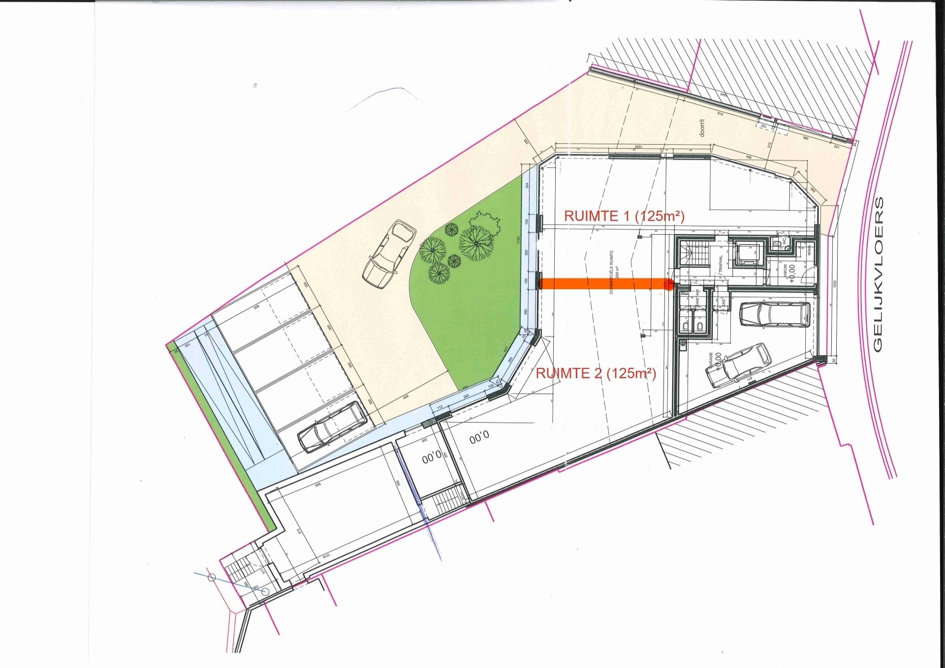 Commerce-Bureaux-Rapport à louer à OPWIJK