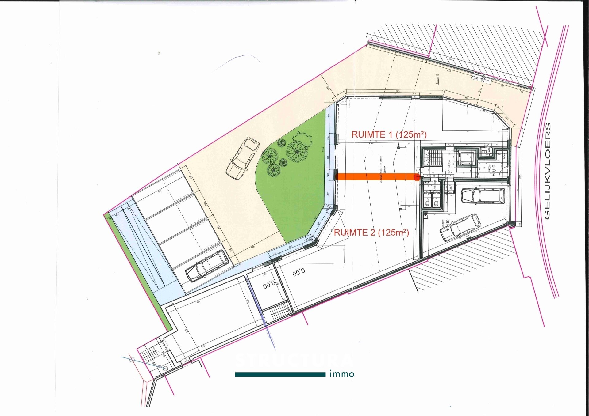 Handel-kantoor-opbrengst te huur in OPWIJK