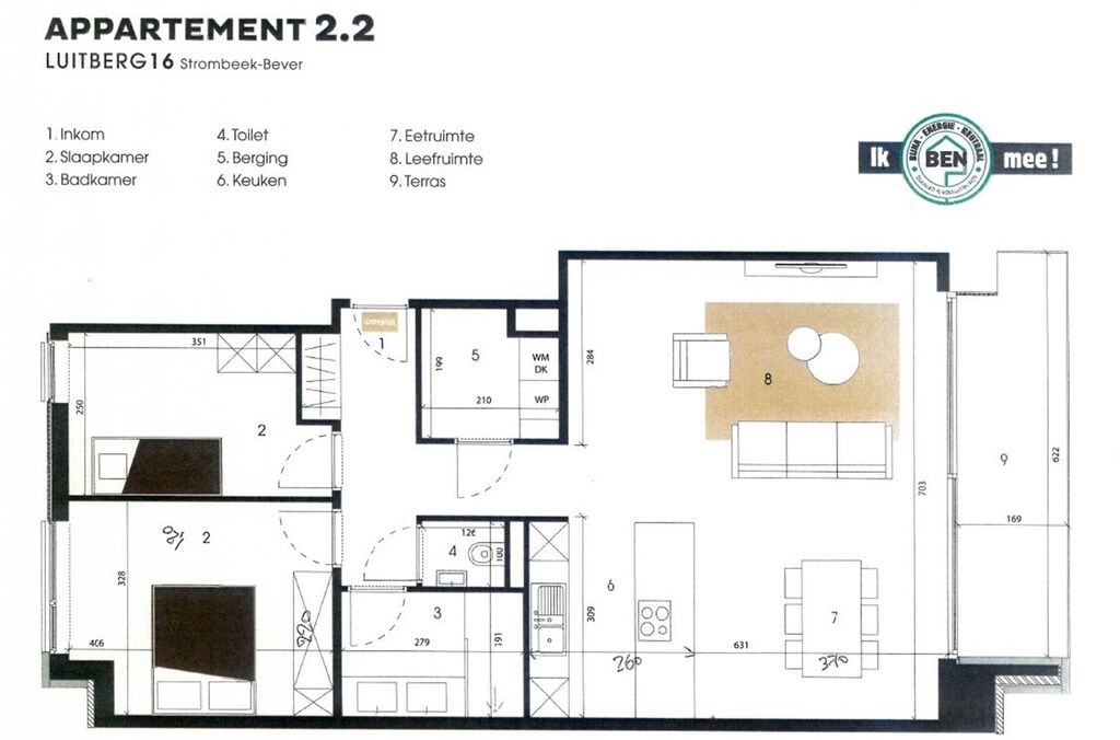 Appartement &agrave; louer &agrave; STROMBEEK-BEVER
